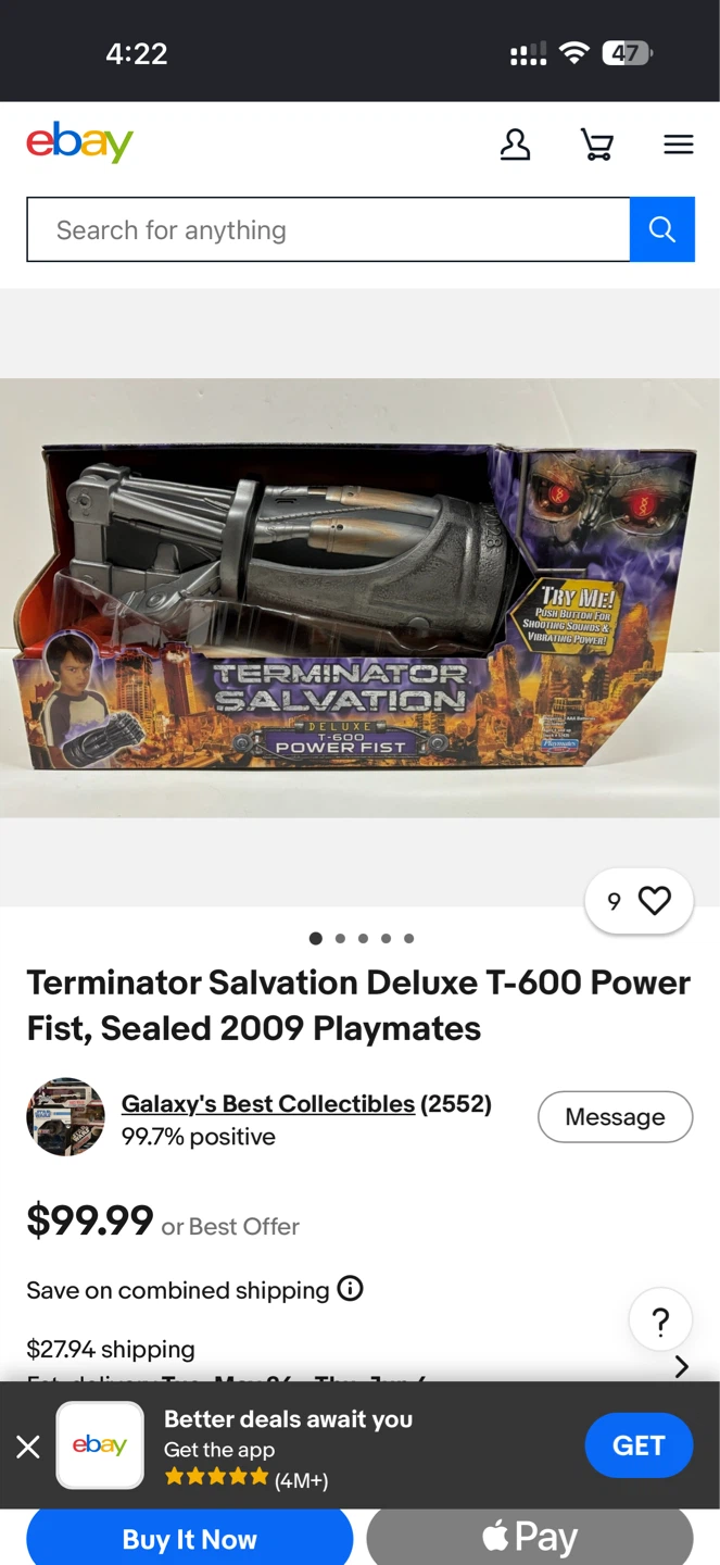 Terminator Salvation Deluxe T-600 Power Fist