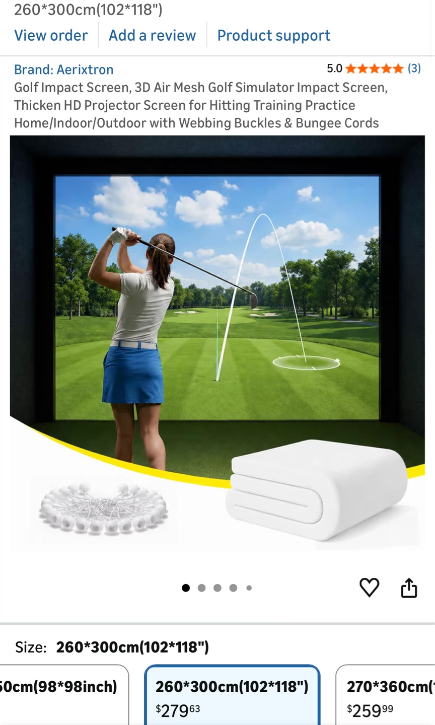 Aerixrton Golf Impact Screen 260*300cm