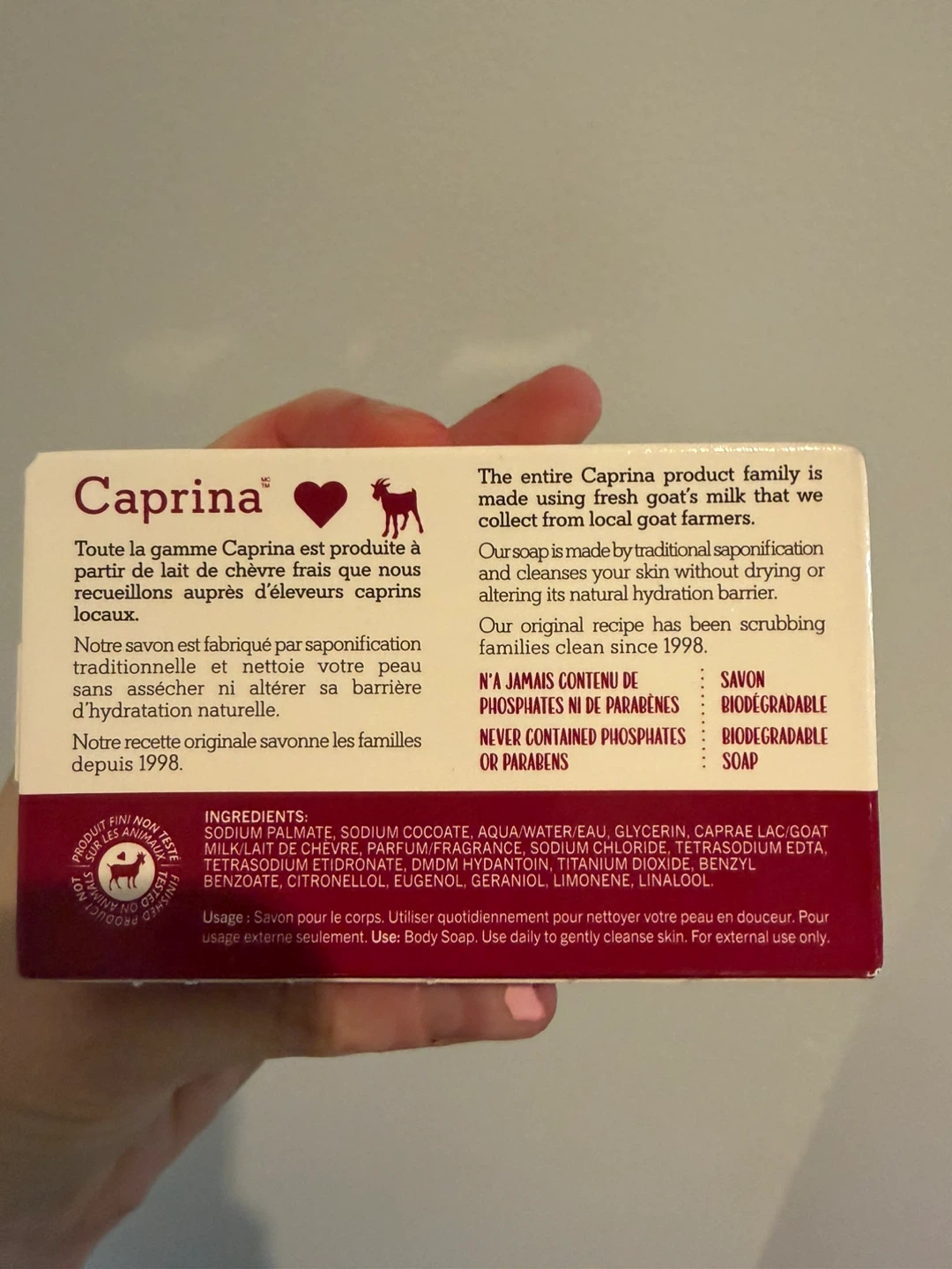 Caprina Fresh Goat's Milk Soap - Original Formula - photo 2