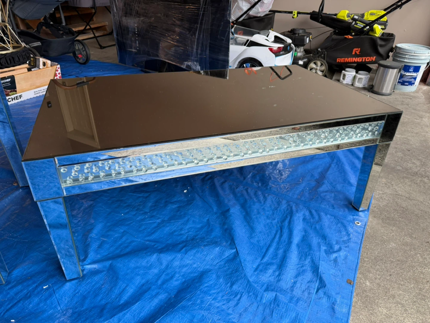 Free Mirrored Tables Coffee Table Side Table