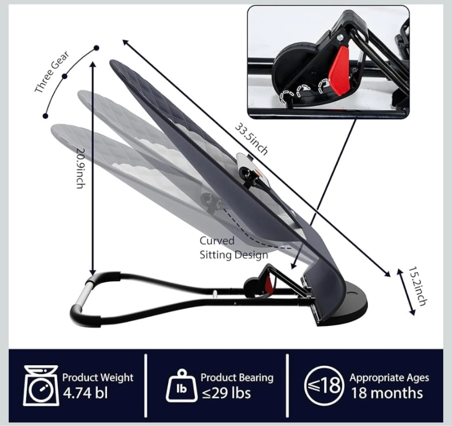 New Portable Baby Bouncer Seat - photo 4