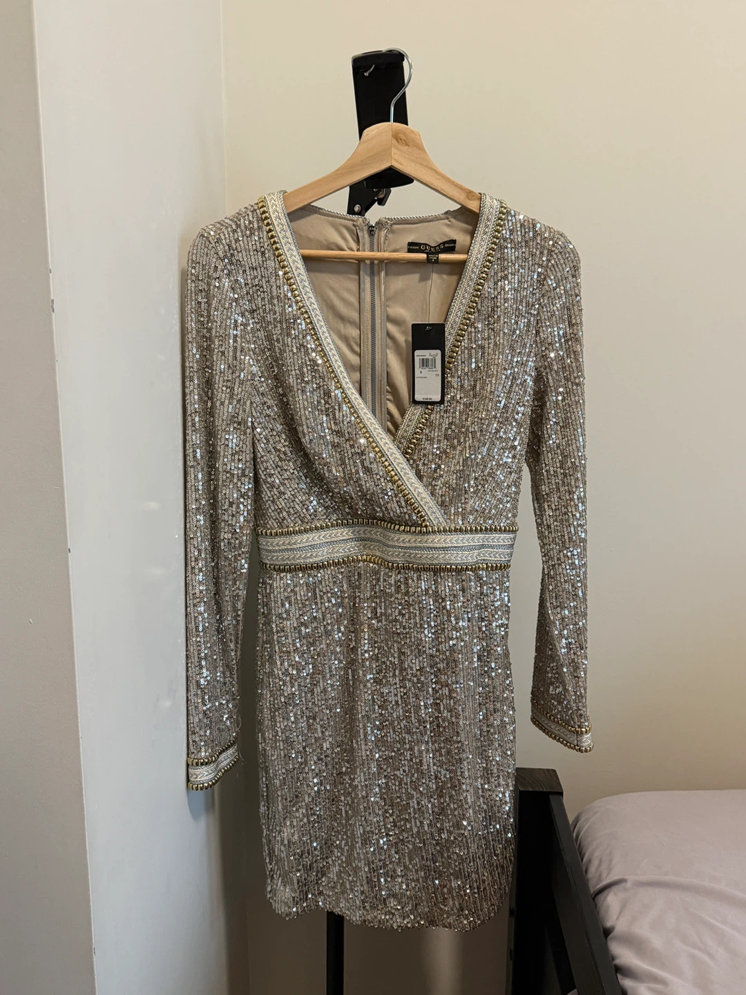 NWT Guess LS Patrice Dress - Size S