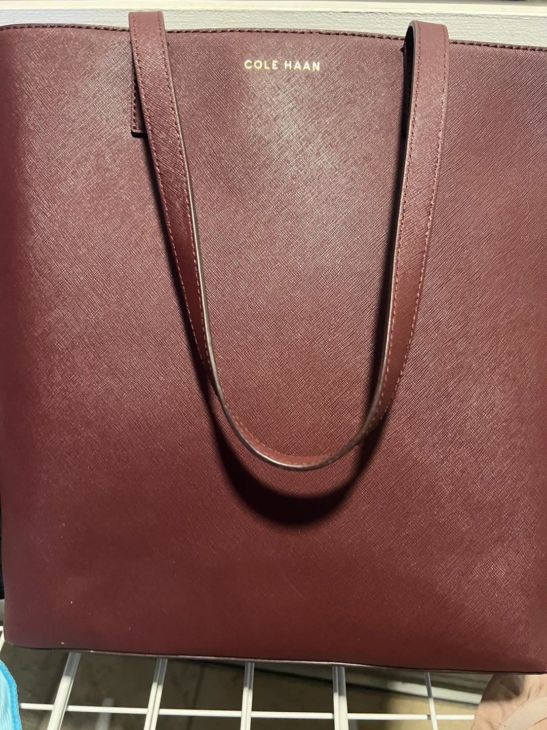 Cole Haan Water Resistant Leather Tote Large