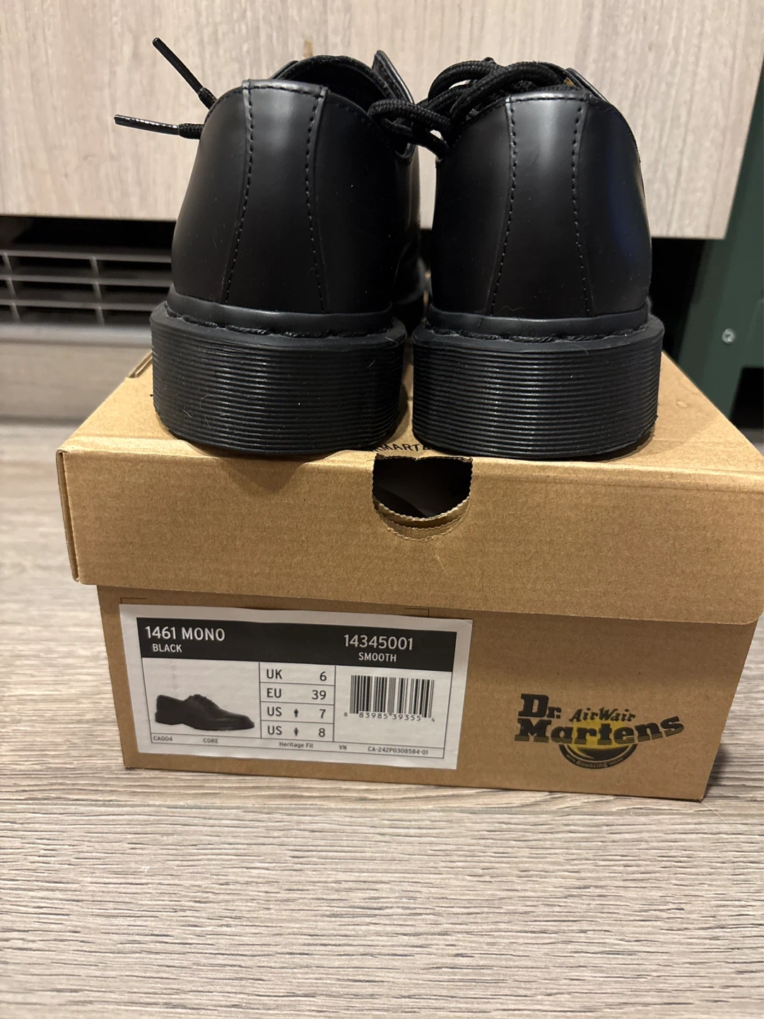 Dr. Martens 1461 Mono Smooth Leather Shoes - photo 2