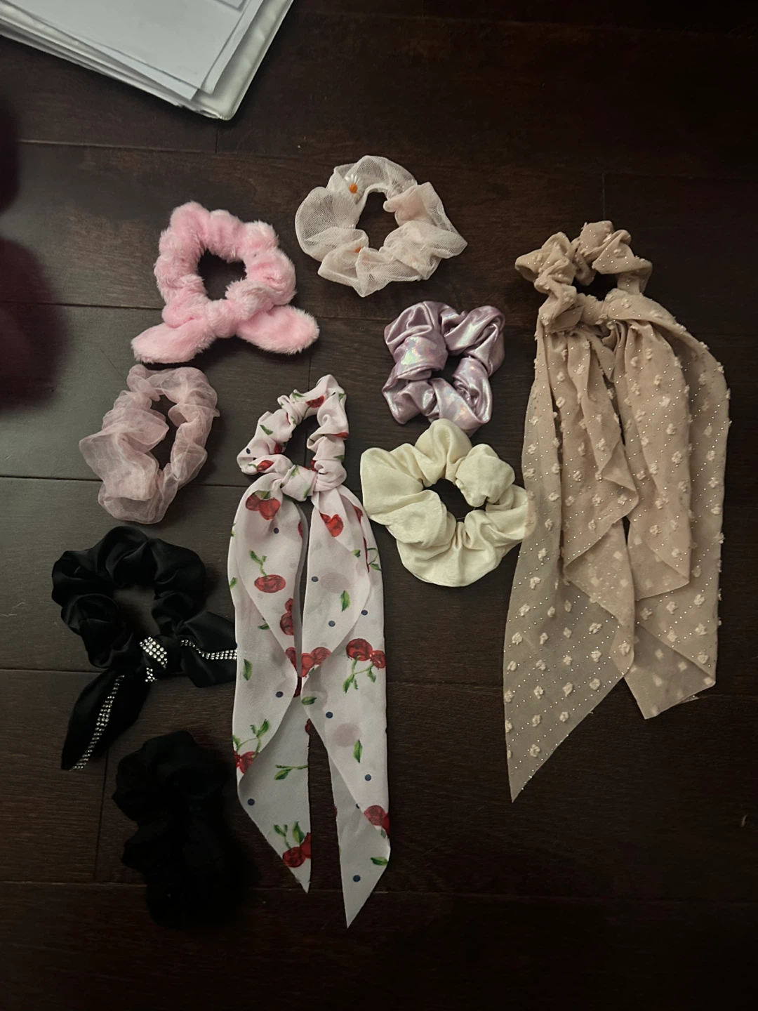 Assorted Scrunchies and Hair Accessories