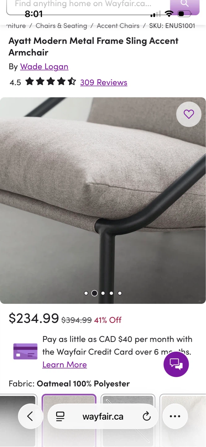 NEW Accent sling chair - photo 2