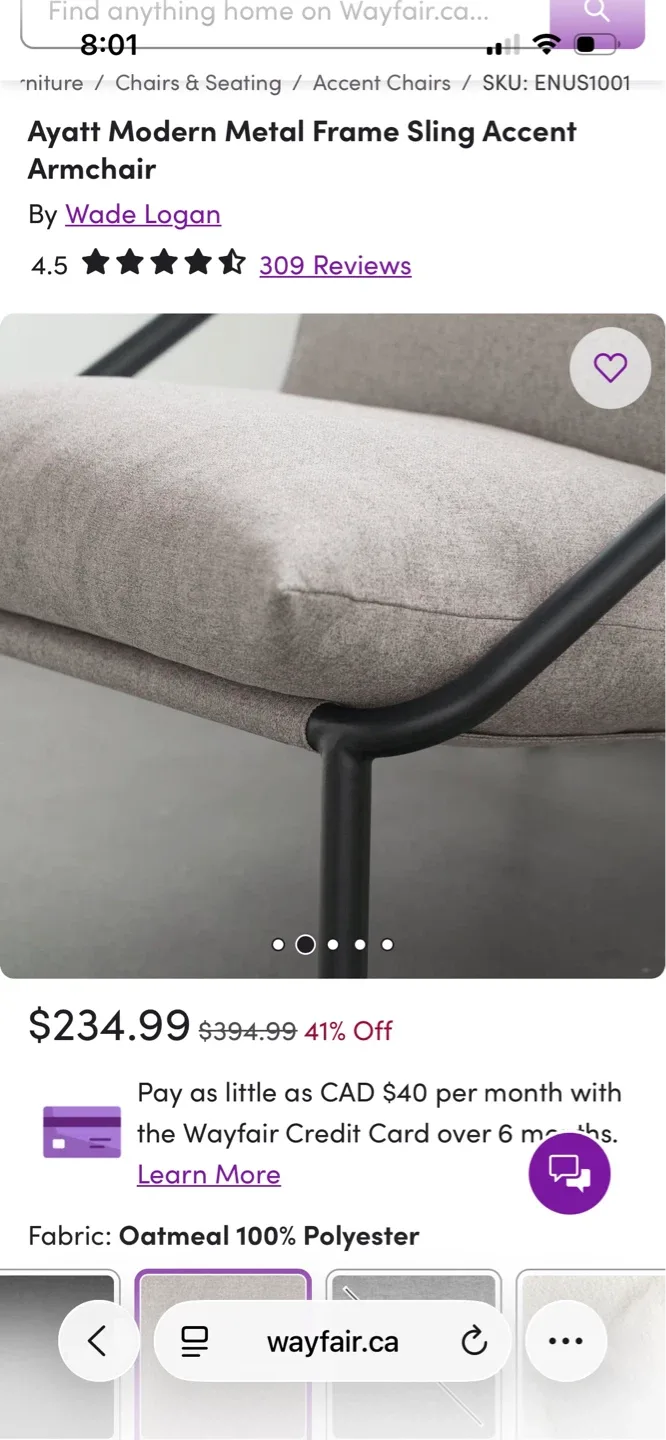 NEW Accent sling chair - photo 2