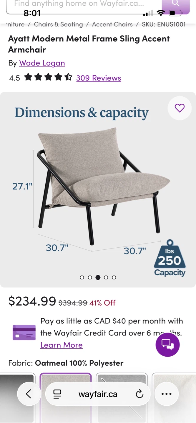 NEW Accent sling chair - photo 3