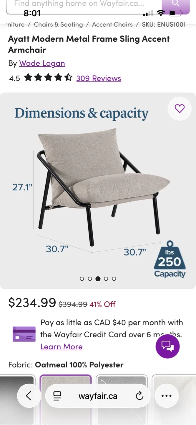 NEW Accent sling chair - photo 3