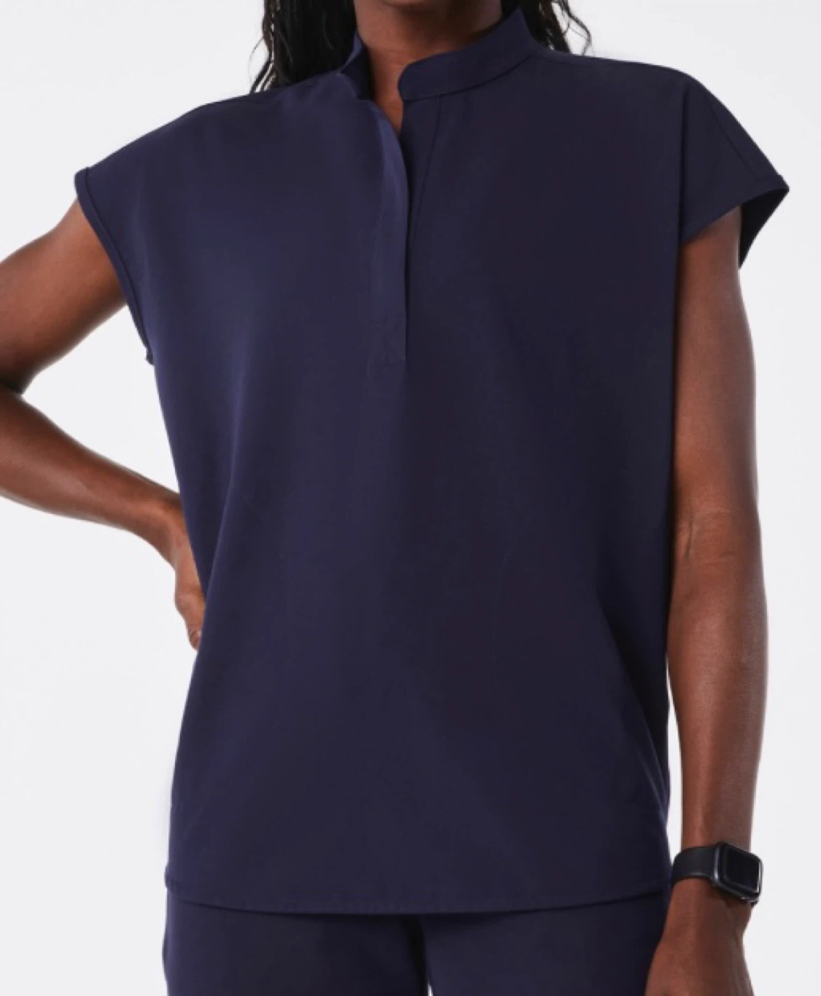 Figs rafaela navy top xs