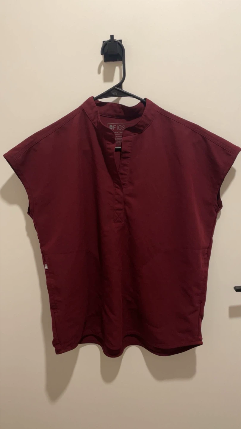 Figs rafaela top burgundy xs - photo 2