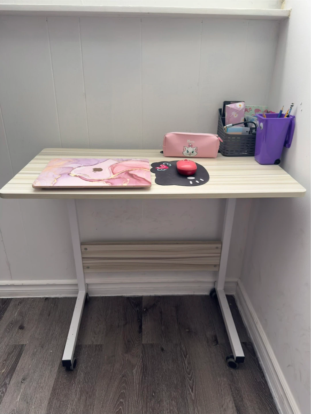 Adjustable Rolling Desk