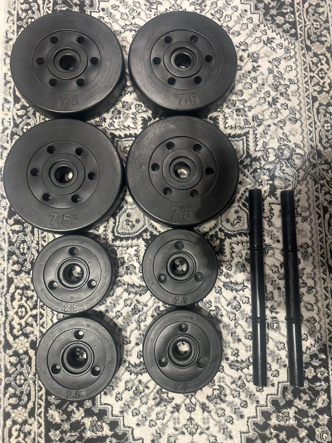 40LB Adjustable Dumbbell Weight Set - photo 2