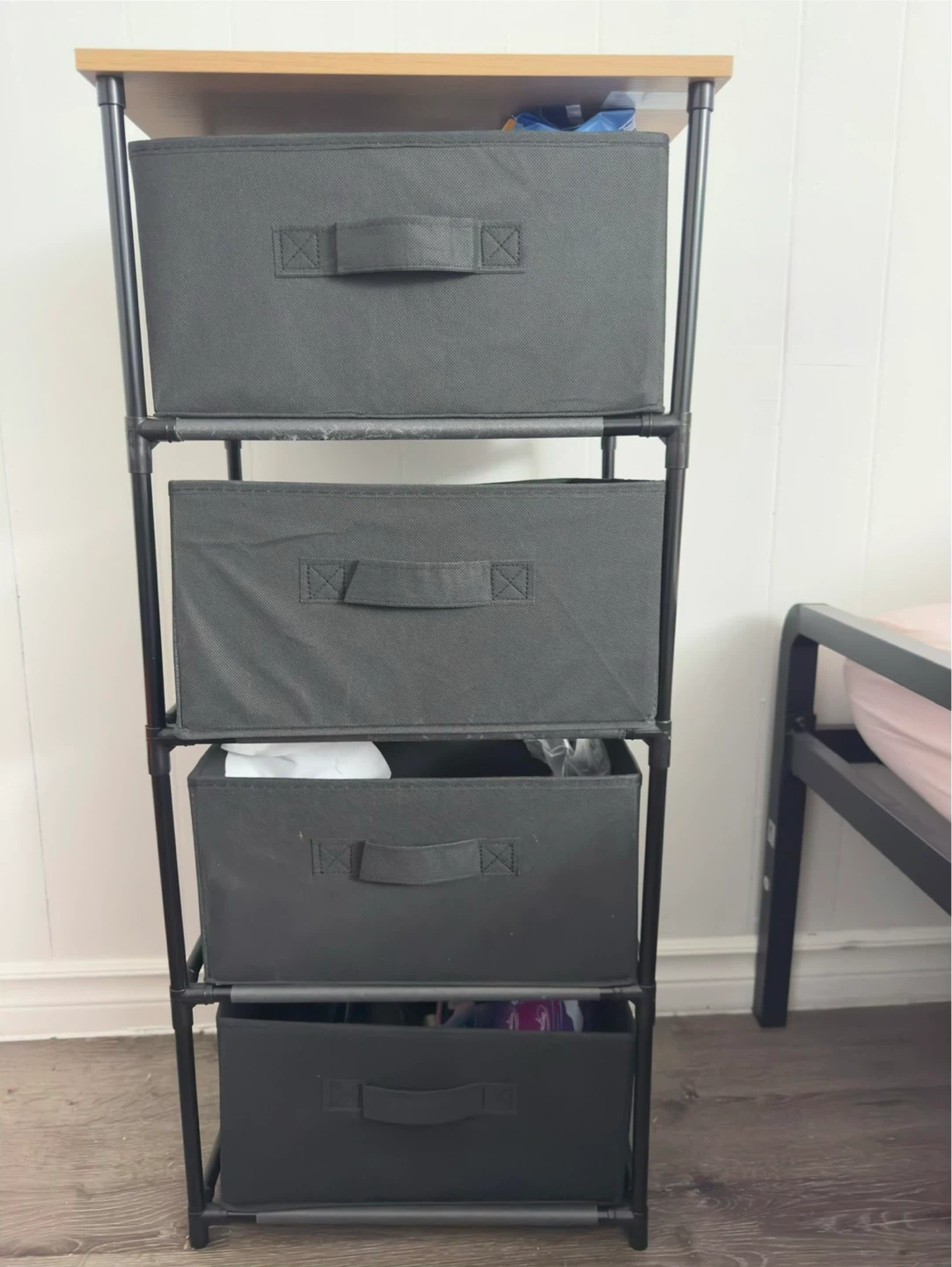 4-Drawer Fabric Storage Tower