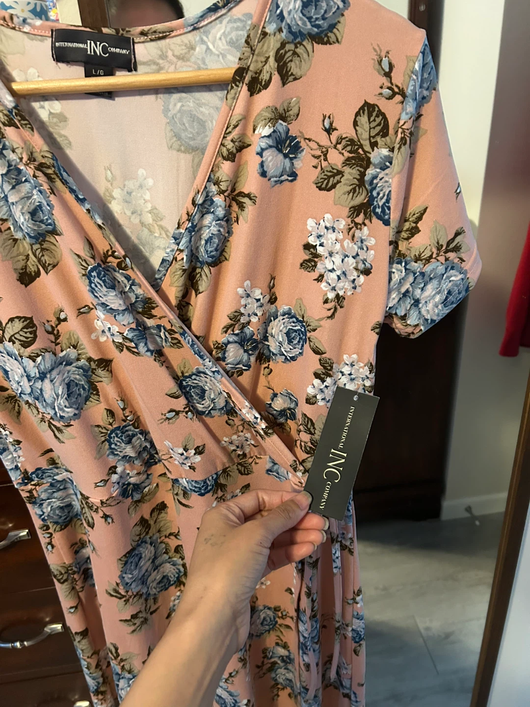 INC International Concepts Floral Wrap Dress - photo 3
