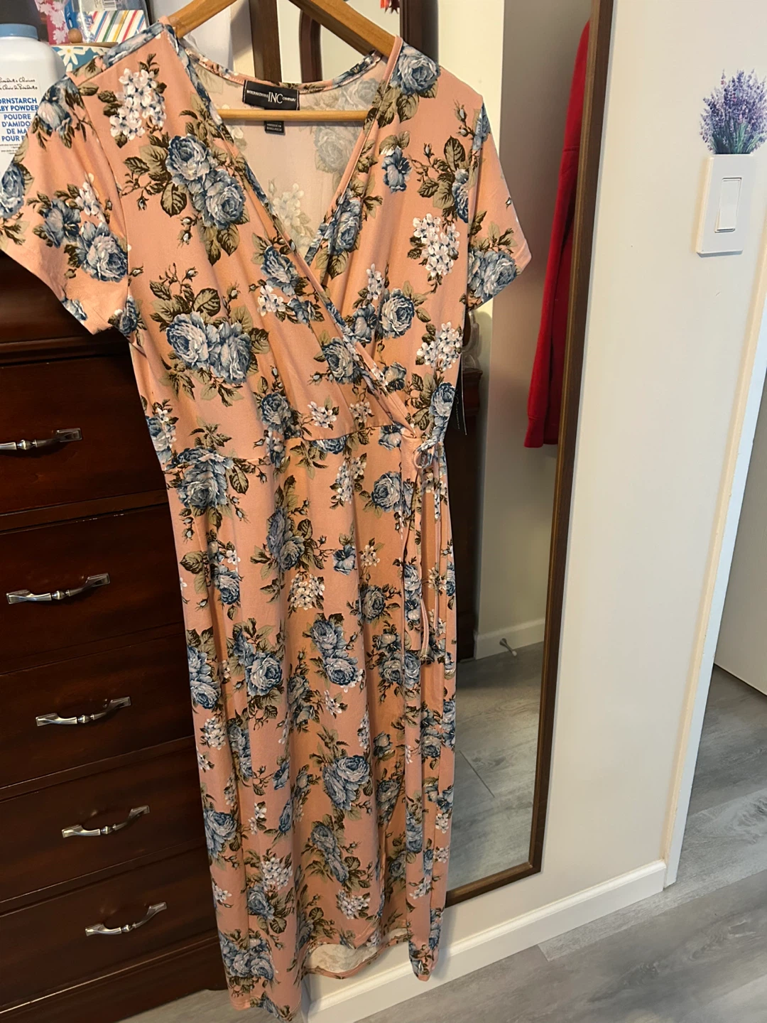 INC International Concepts Floral Wrap Dress