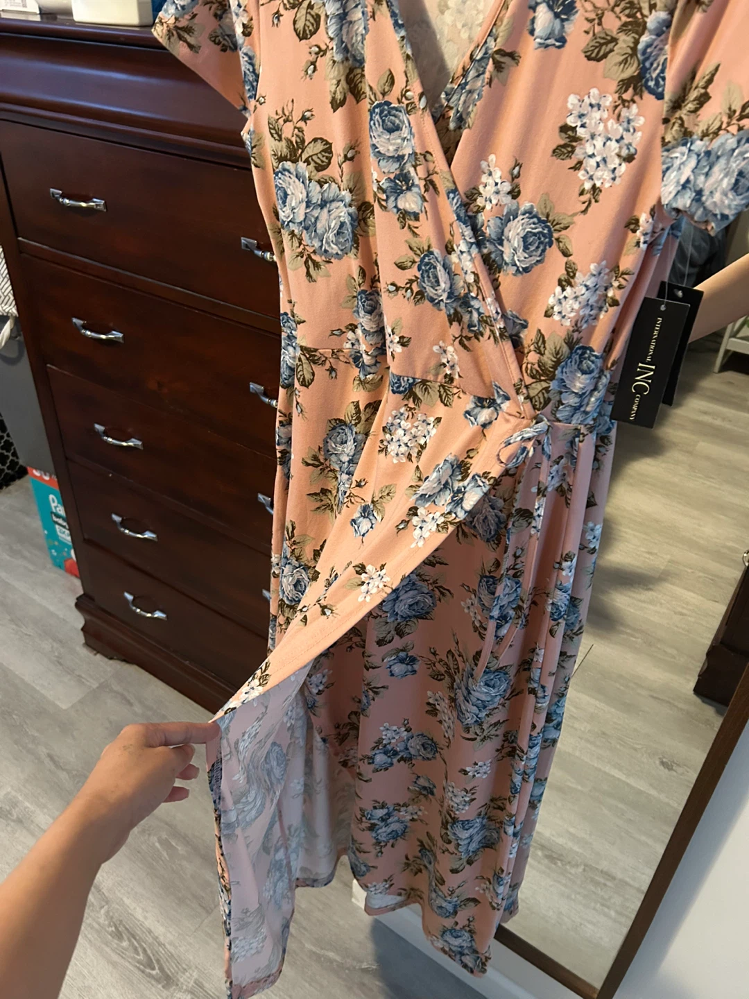 INC International Concepts Floral Wrap Dress - photo 4