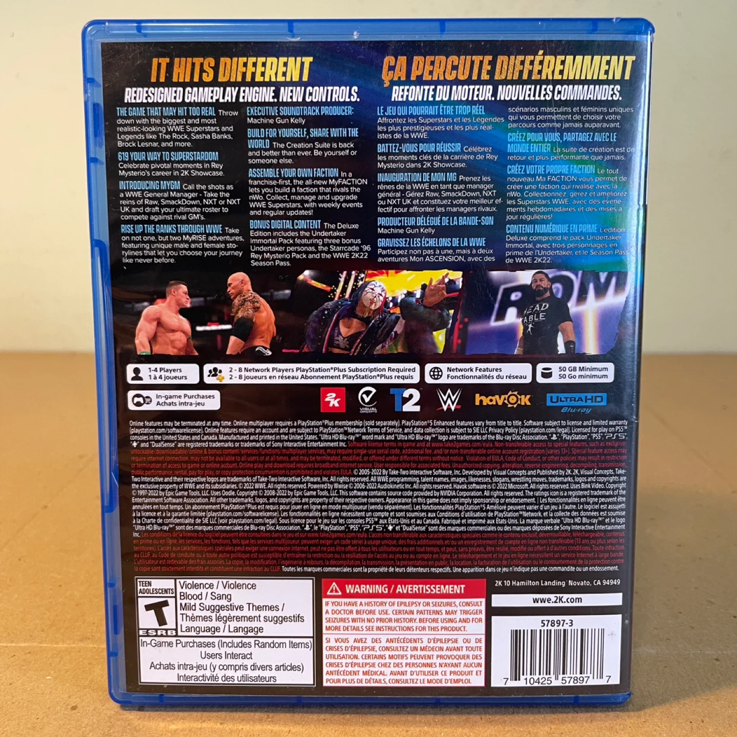 WWE 2K22 Deluxe Edition PS5 Wrestling Game - photo 3