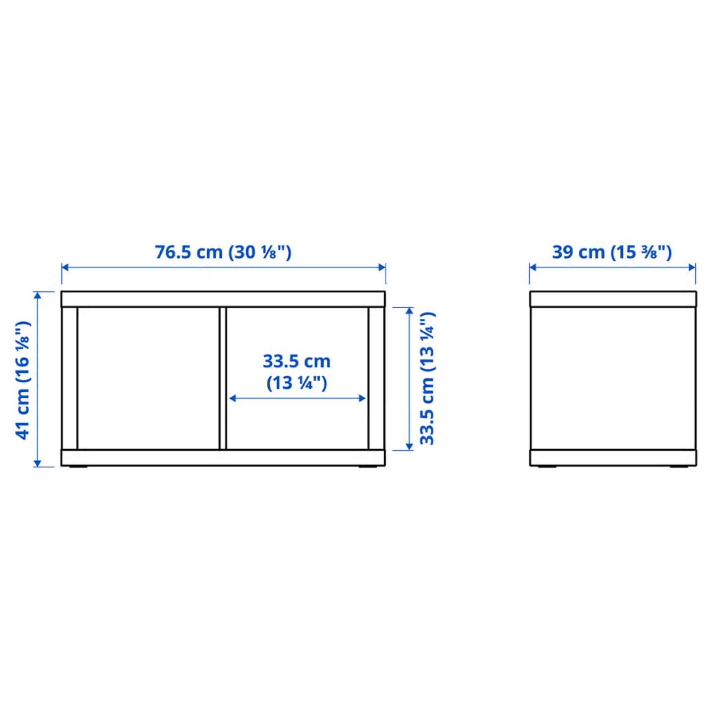 IKEA KALLAX 4-Cube Shelf Unit with Baskets - photo 2