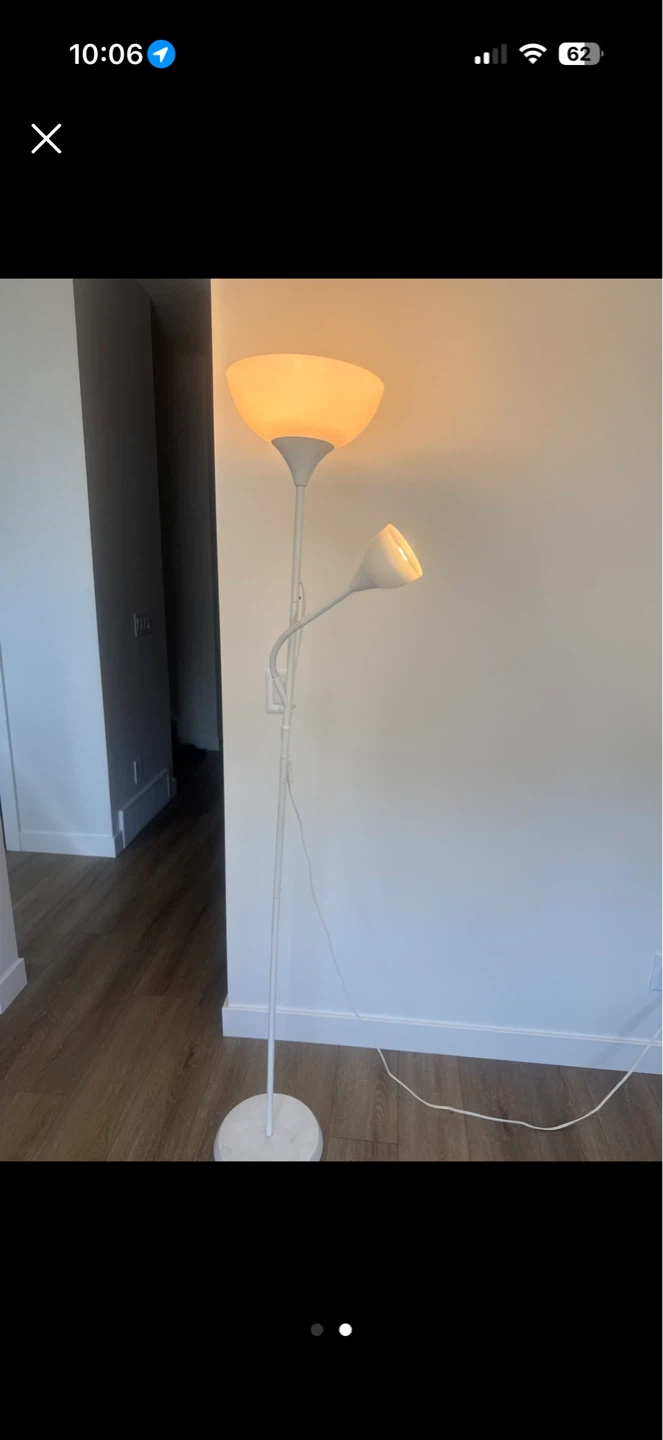 IKEA Floor Lamp with Reading Light