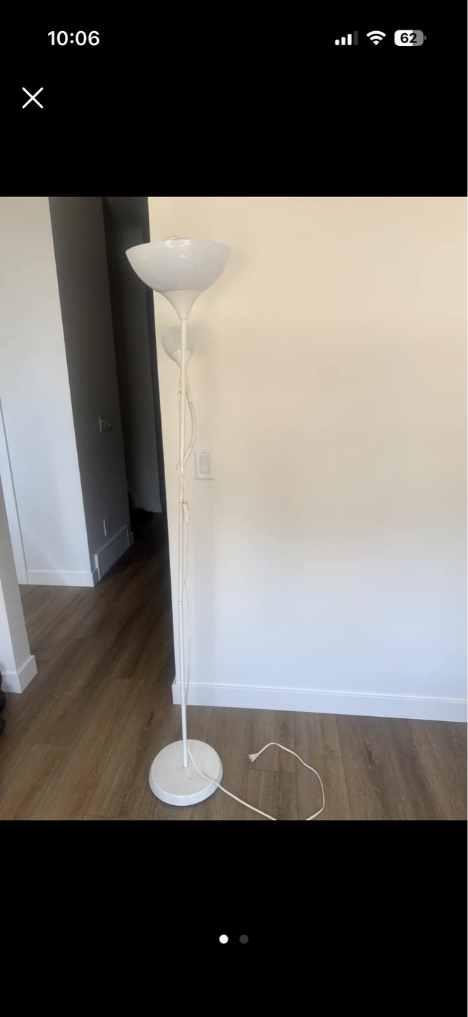 IKEA Floor Lamp with Reading Light - photo 2