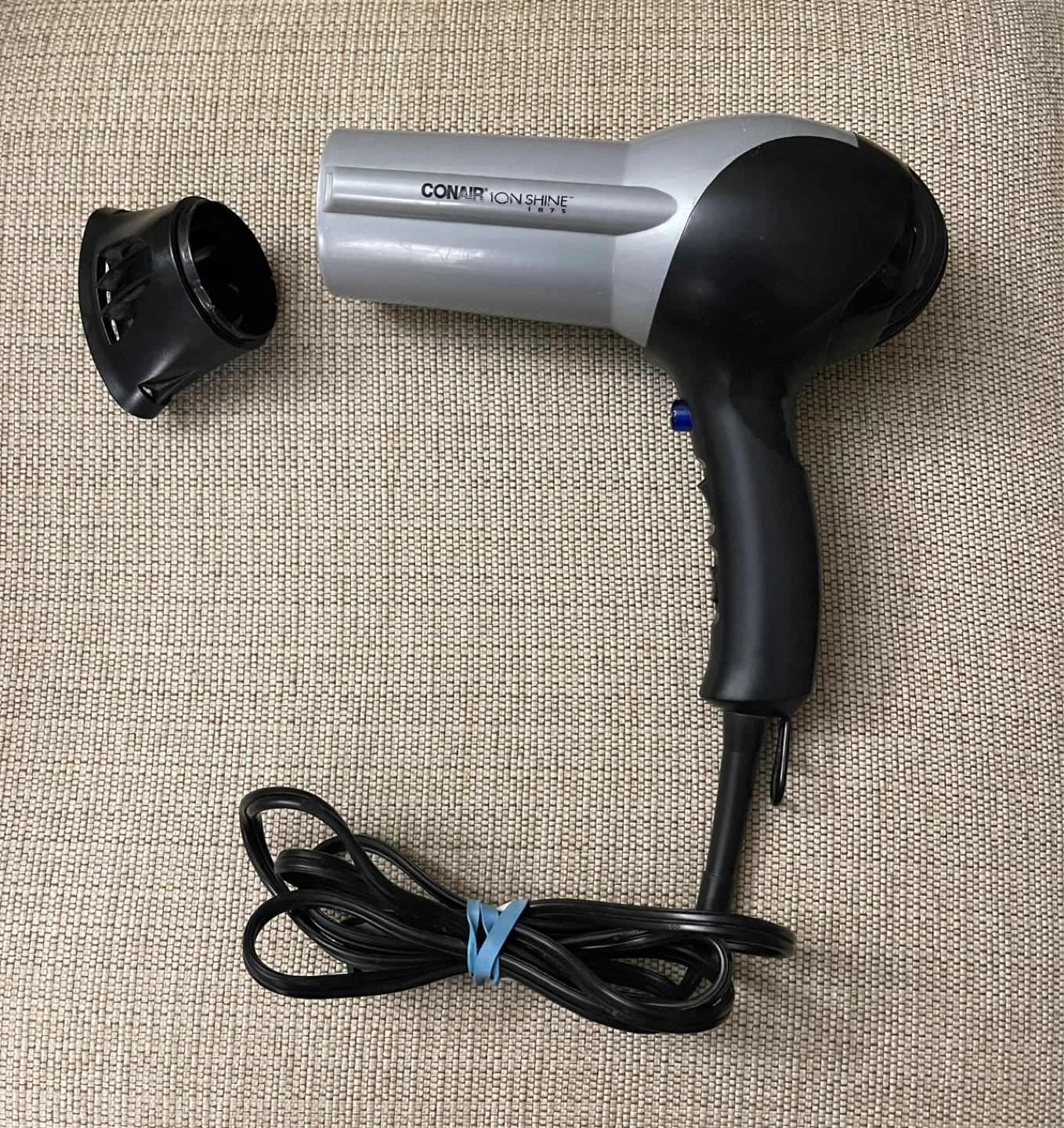 🌱 Conair Ion Shine Hair Dryer - Black & Grey - photo 3