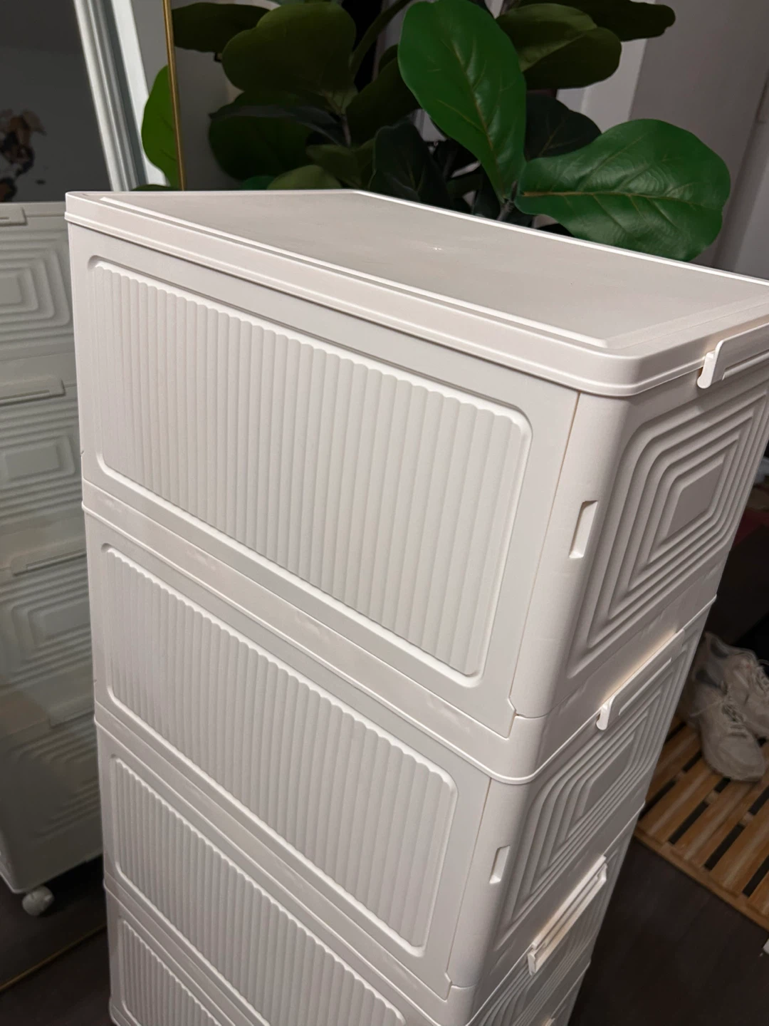 4-Drawer Stackable Storage Cabinet - photo 4