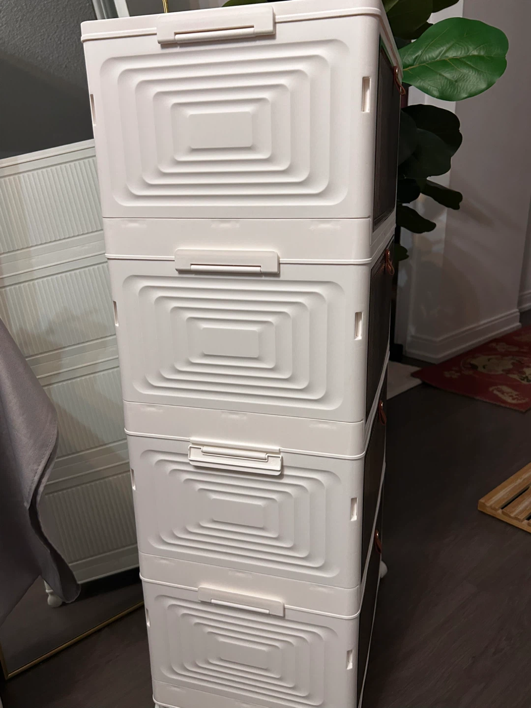 4-Drawer Stackable Storage Cabinet - photo 3