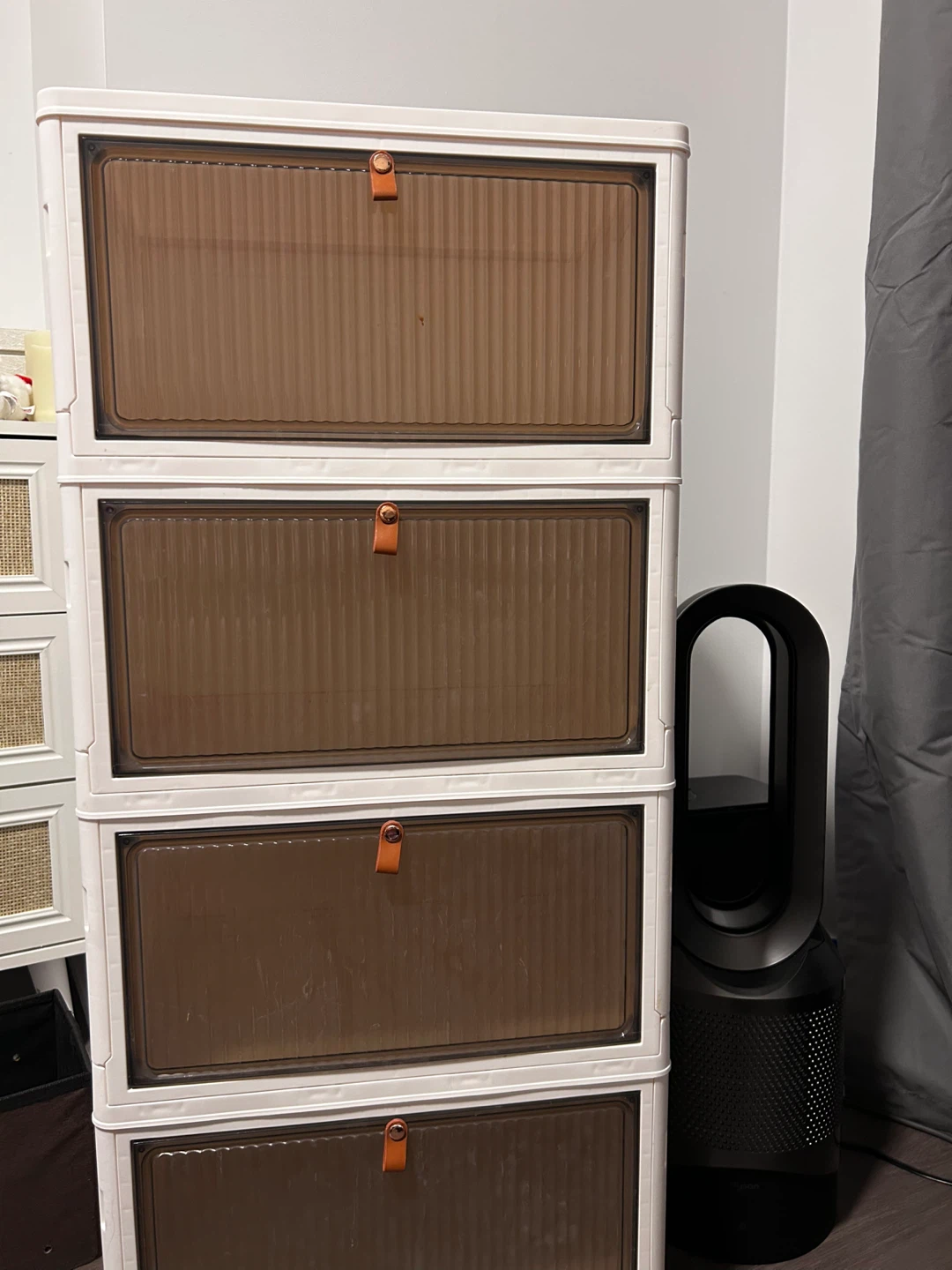 4-Drawer Stackable Storage Cabinet