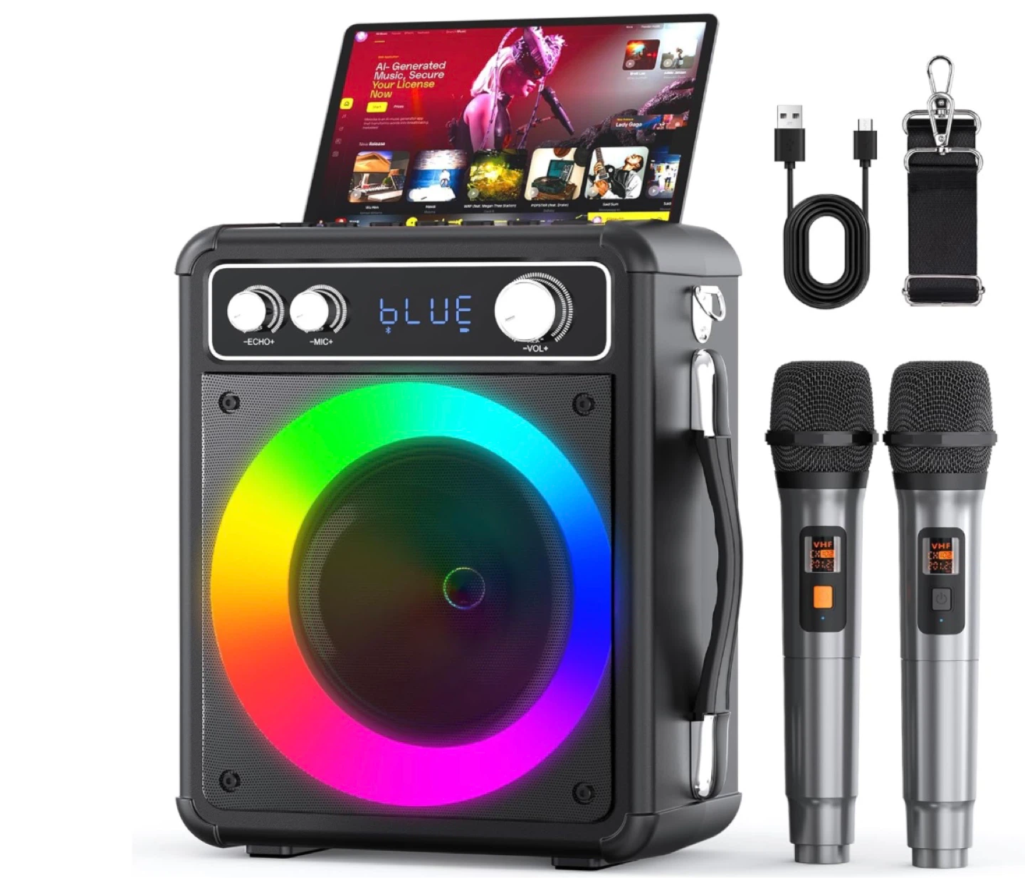 New in Box Karaoke System w/ 2 wireless microphones