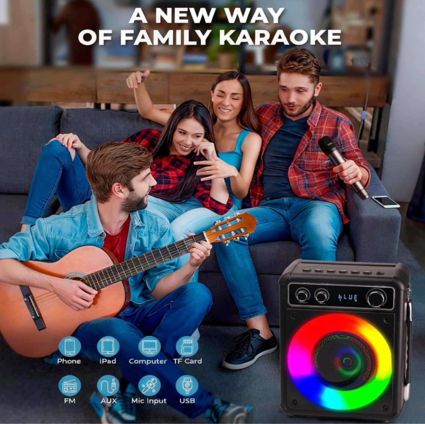 New in Box Karaoke System w/ 2 wireless microphones - photo 2
