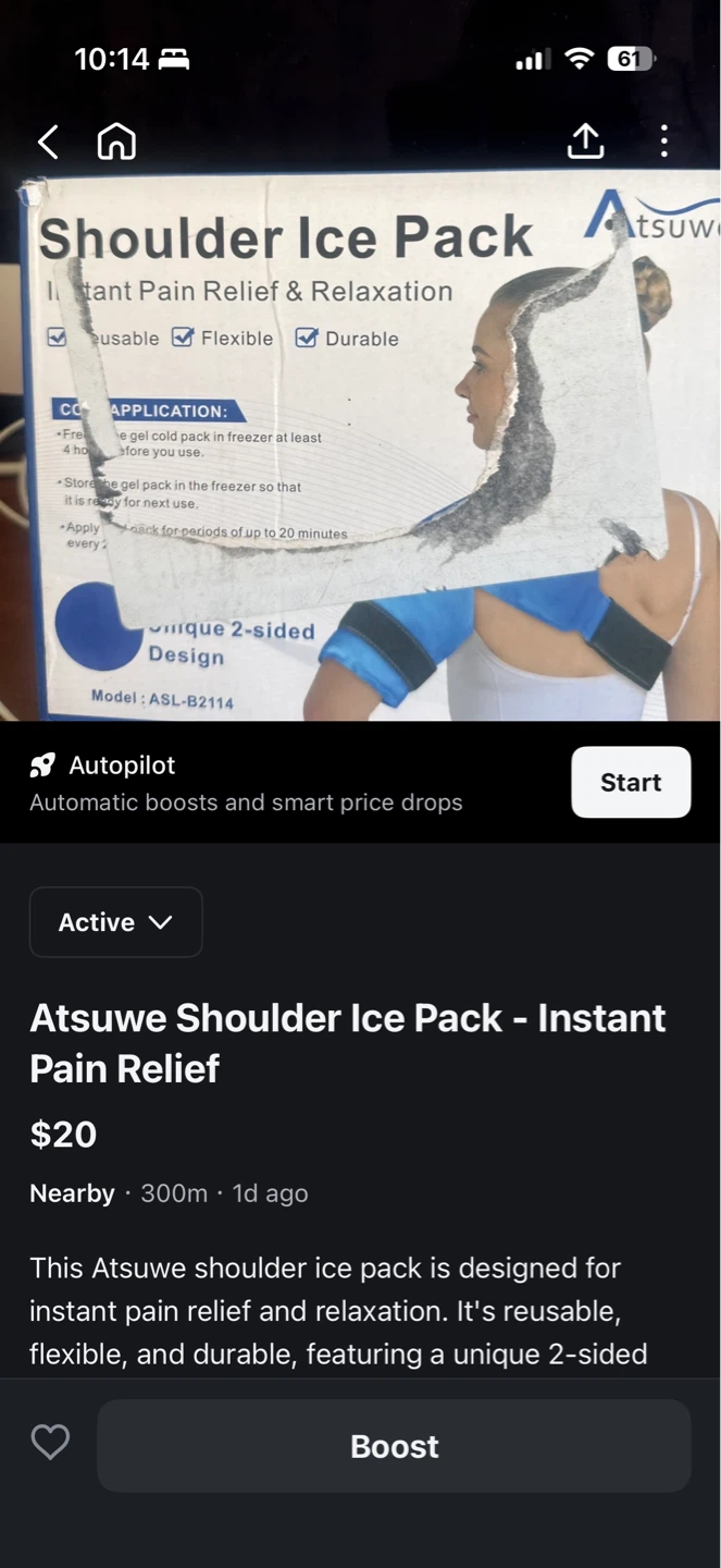Atsuwe Shoulder Ice Pack - Instant Pain Relief