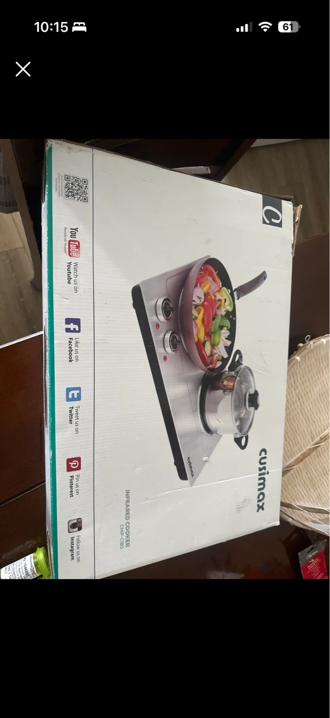 Cuisimax Infrared Cooker CMIP-C180