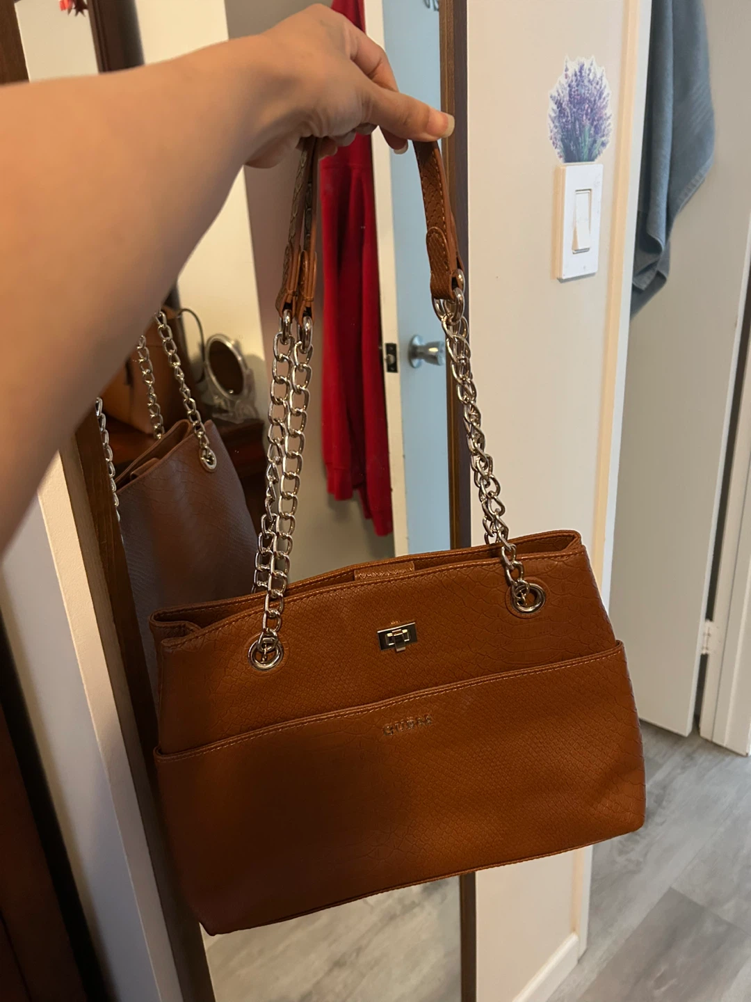 Brown Faux Shoulder Bag - photo 2