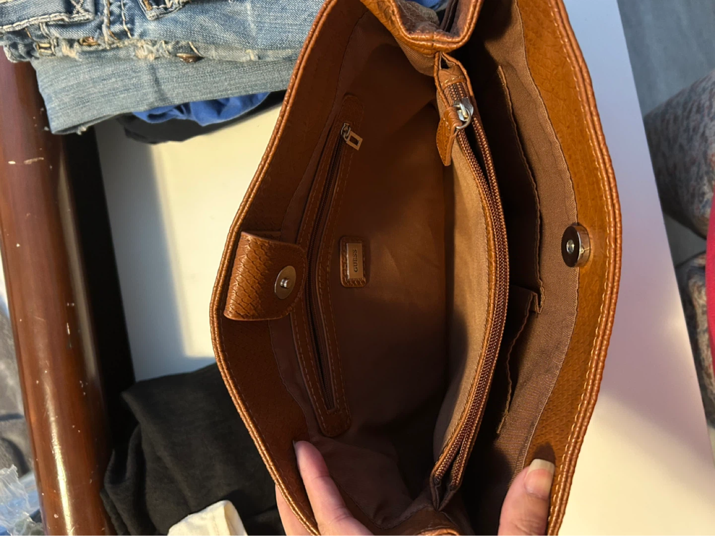 Brown Faux Shoulder Bag - photo 4