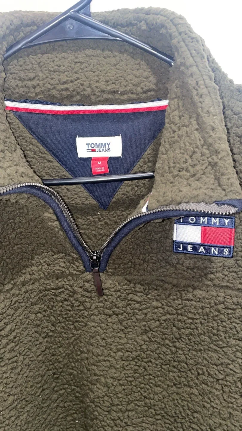 Tommy Hilfiger hunter green fleece medium - photo 3