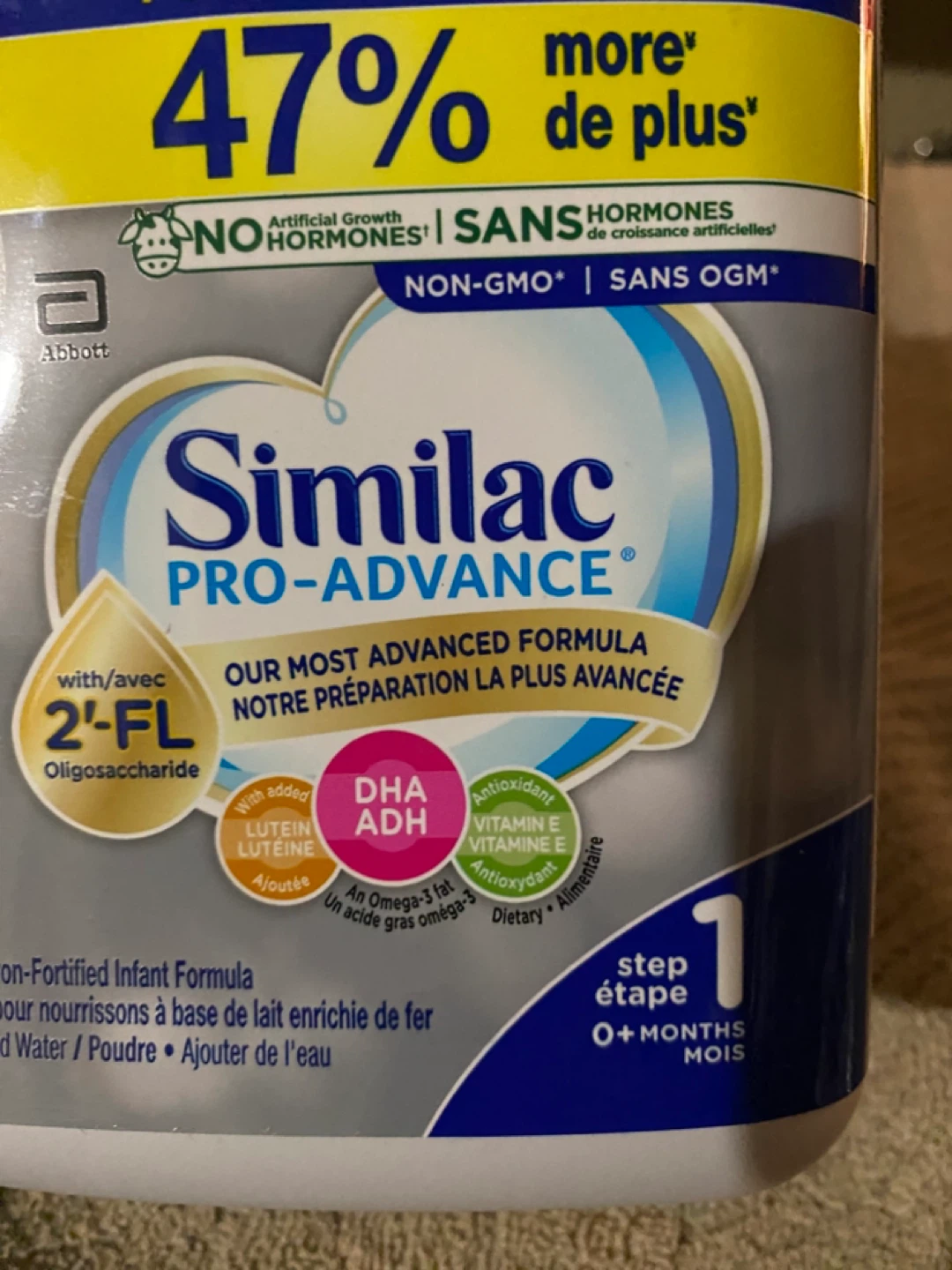 NEW SEALED Similac Pro-Advance Non-GMO Infant Formula 859g - photo 2