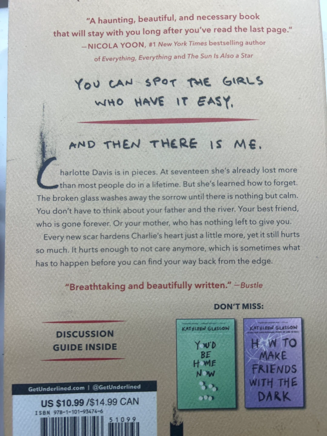 Girl in Pieces Novel by Kathleen Glasgow - photo 2
