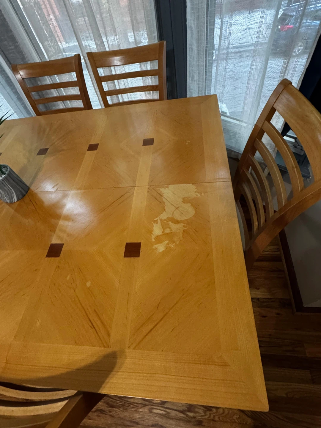 Wooden Dining Table Set with 6 Chairs - photo 4