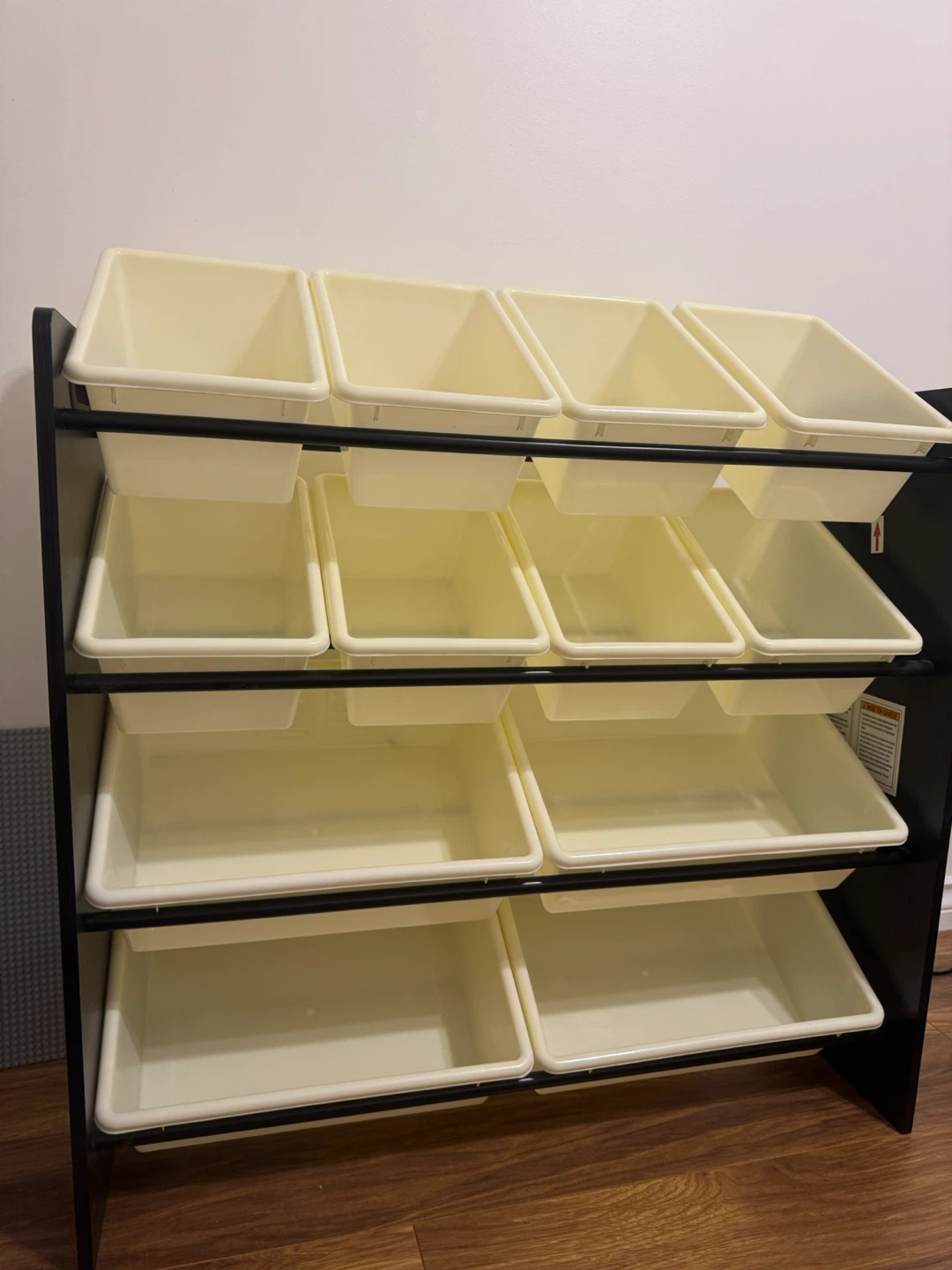 Multi-Bin Toy Organizer Shelf
