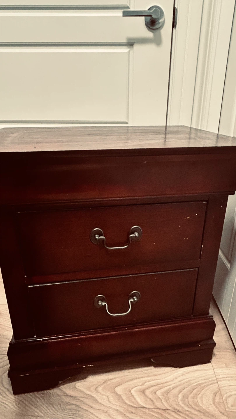 Cherry Wood Nightstands / Bedside Tables – Set of 2 - photo 3