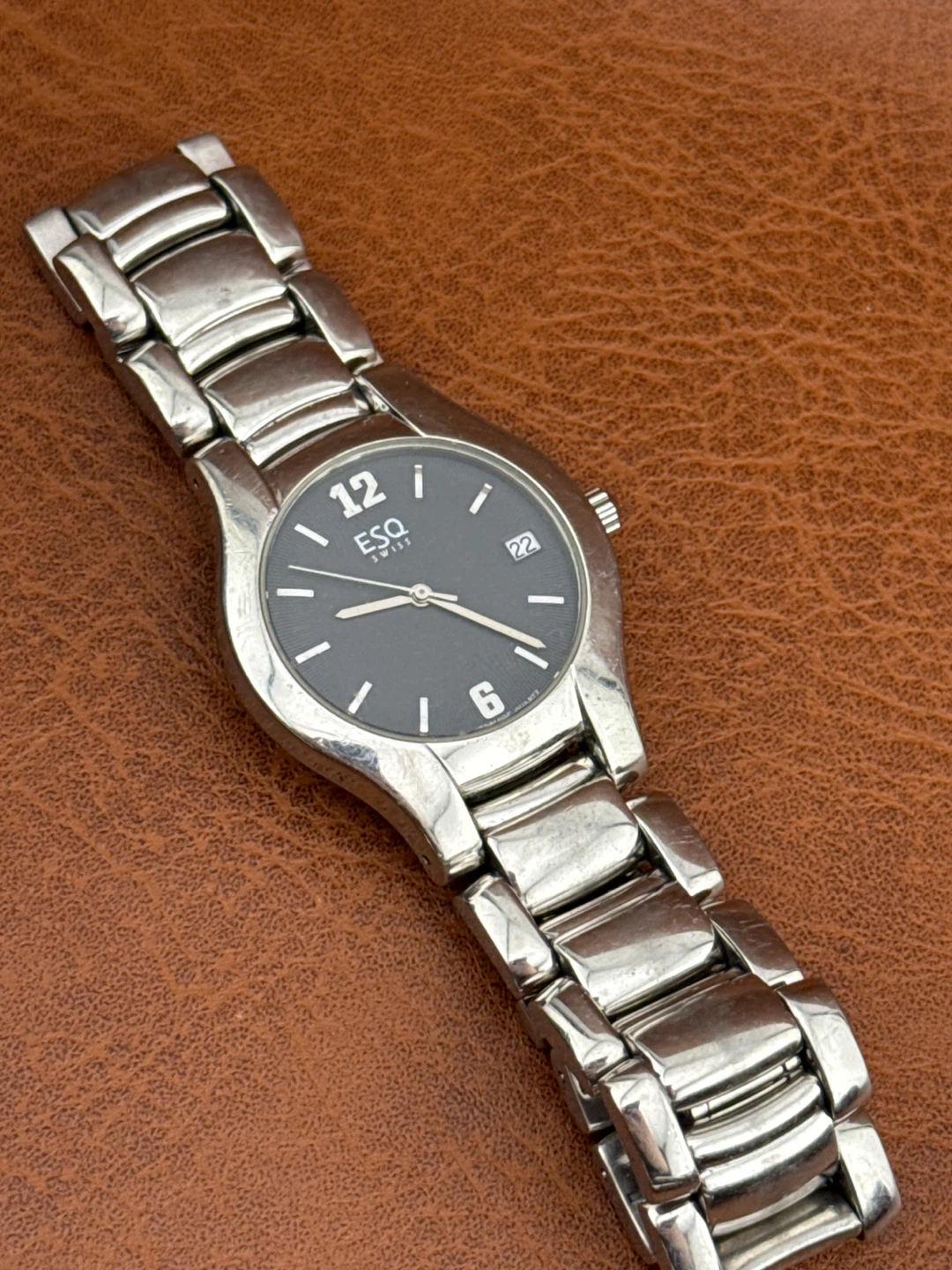 ESQ Swiss Stainless Steel Men's Watch with Date