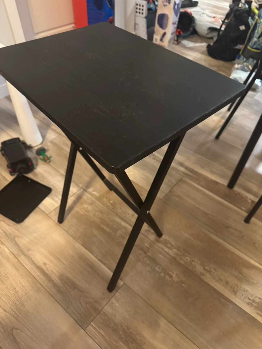 Black Folding Tray Table