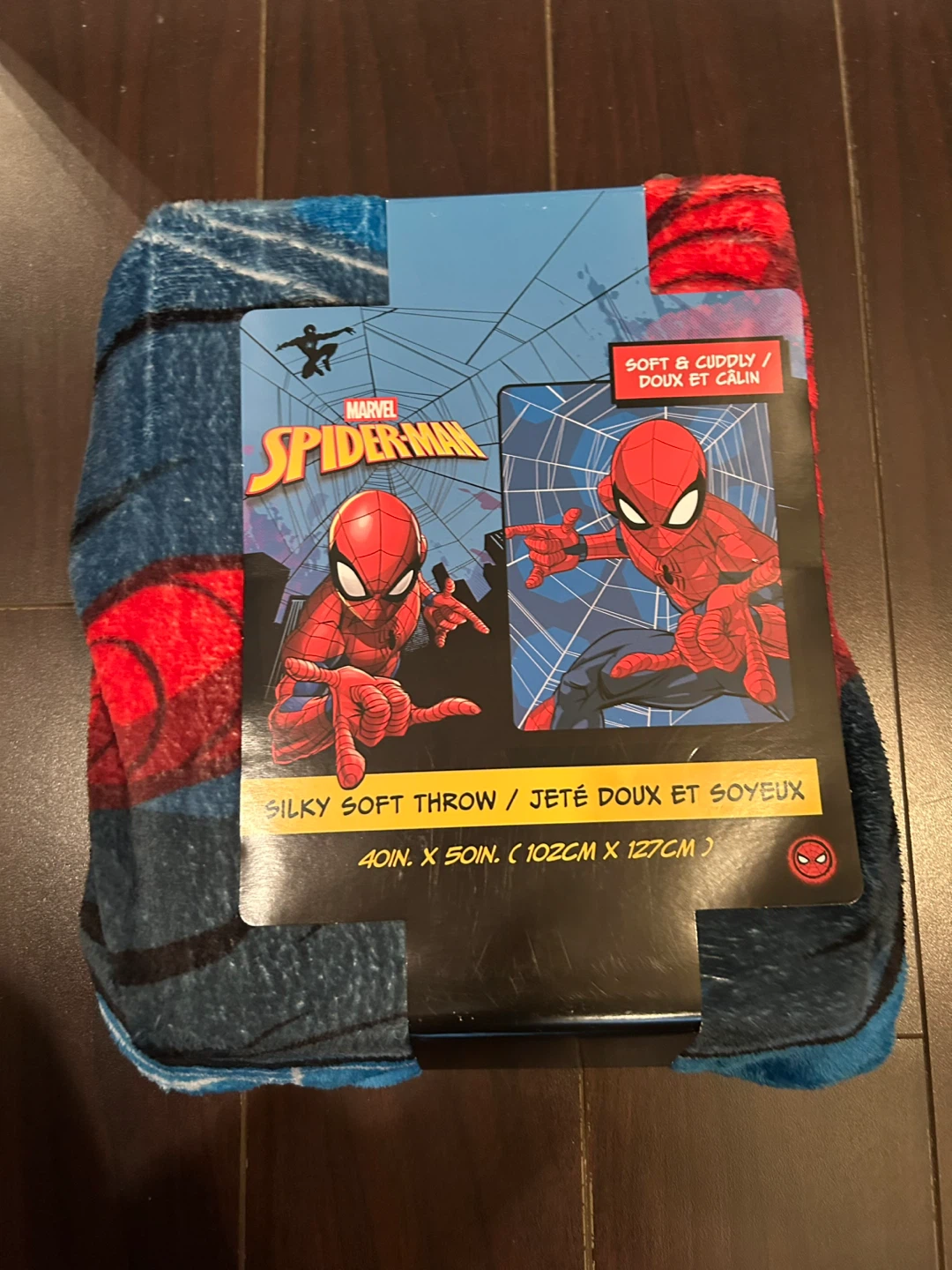Spider-Man Silky Soft Throw Blanket 40in x 50in