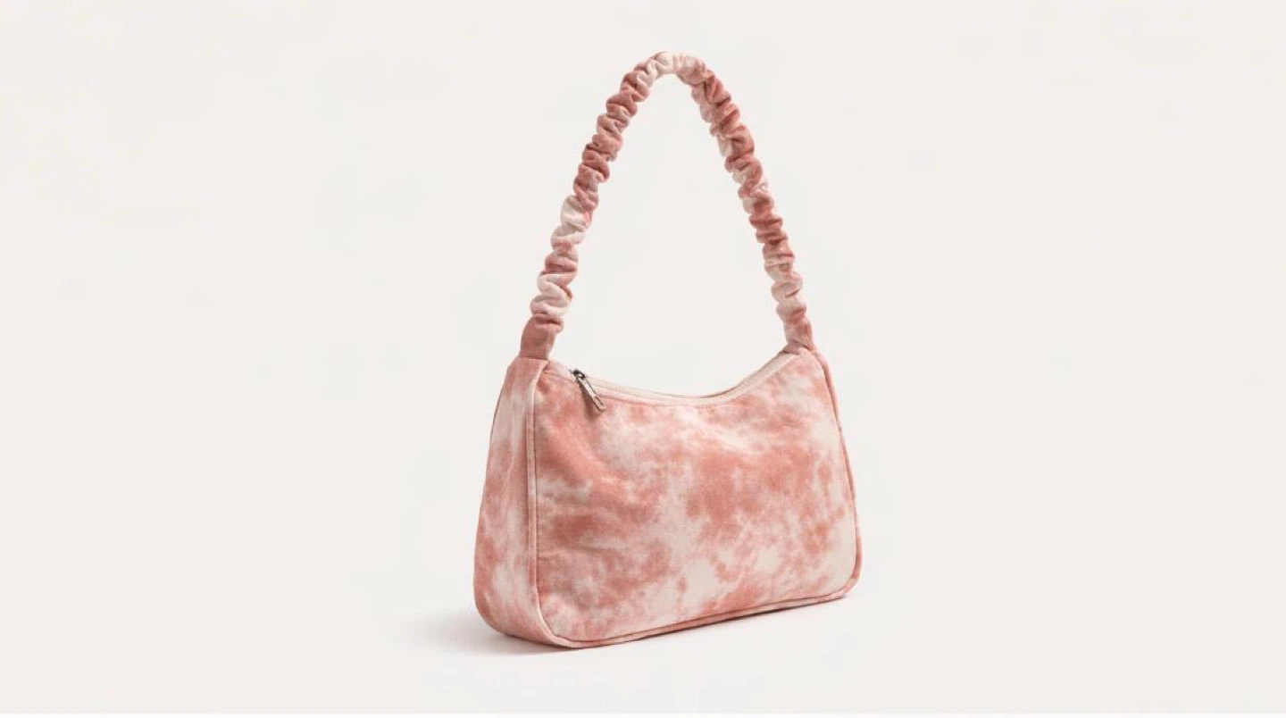 Pink Tie-Dye Shoulder Bag