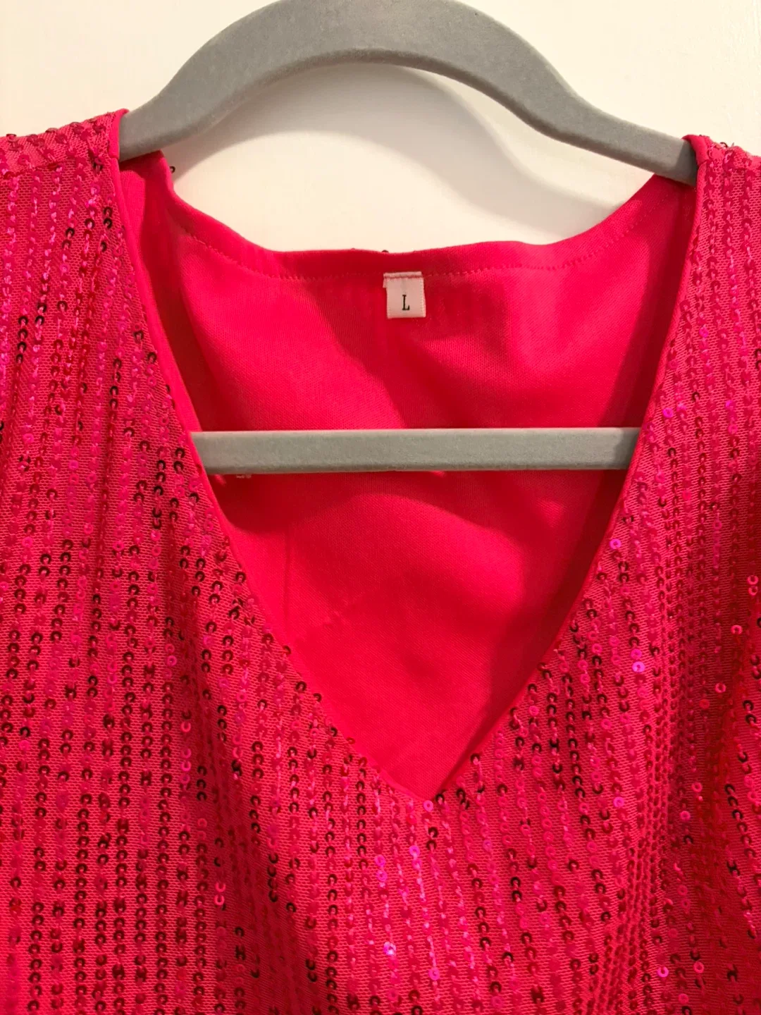 Women's L Sequined Cold Shoulder Top - photo 2