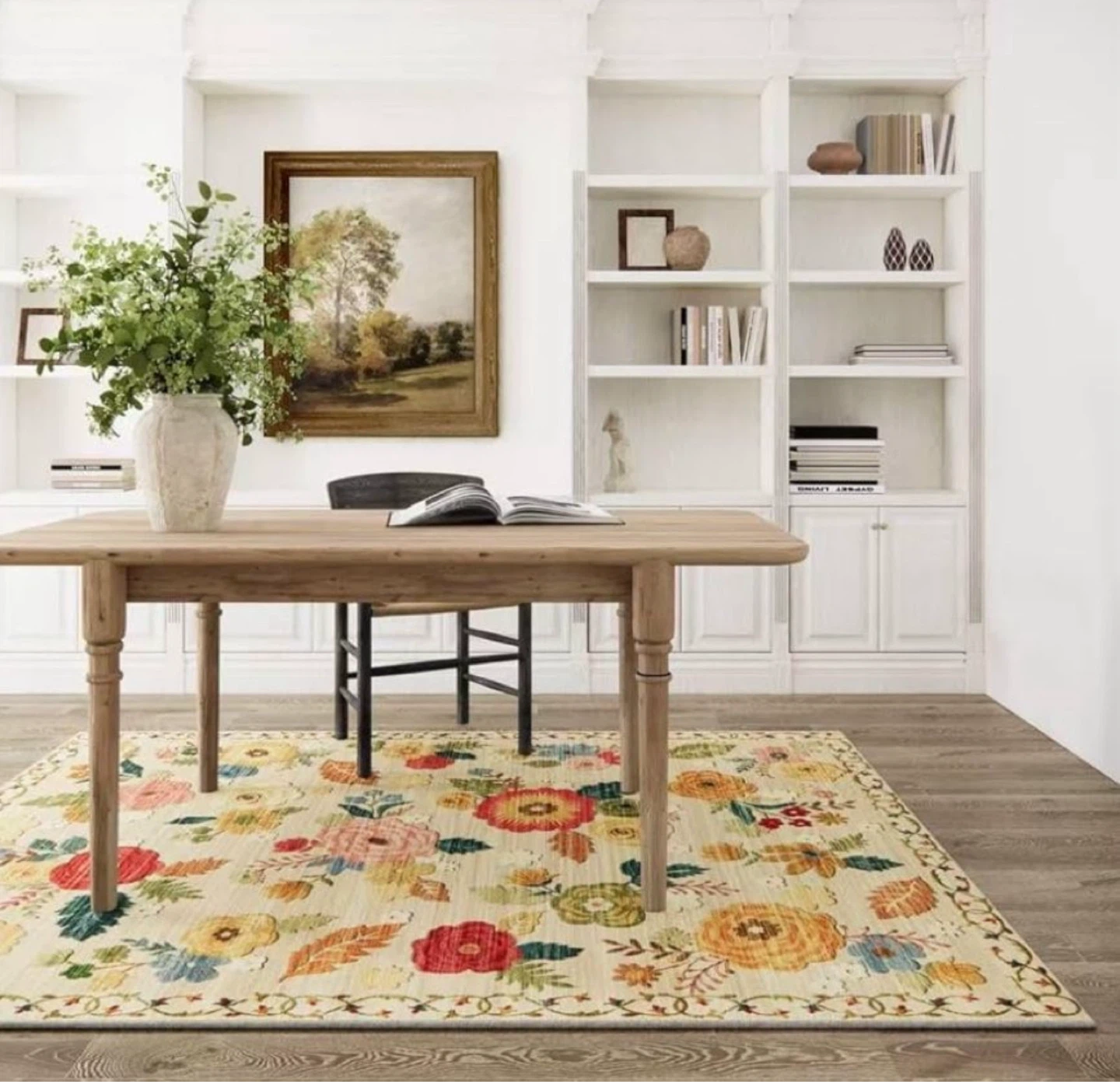 3x5 Floral Washable Area Rug-Washable Nonslip - photo 3