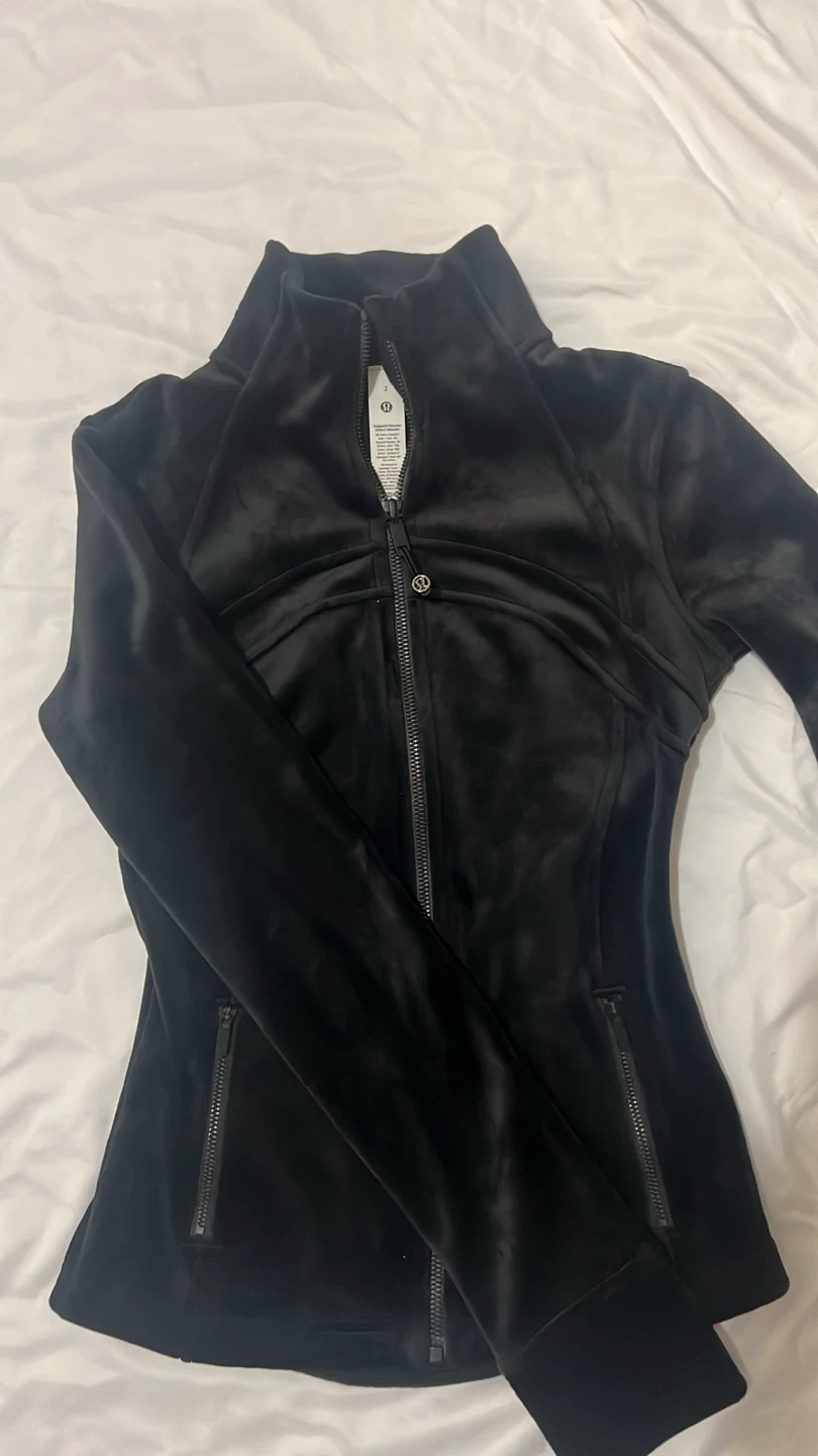 Lululemon Black Velvet Jacket Size 2