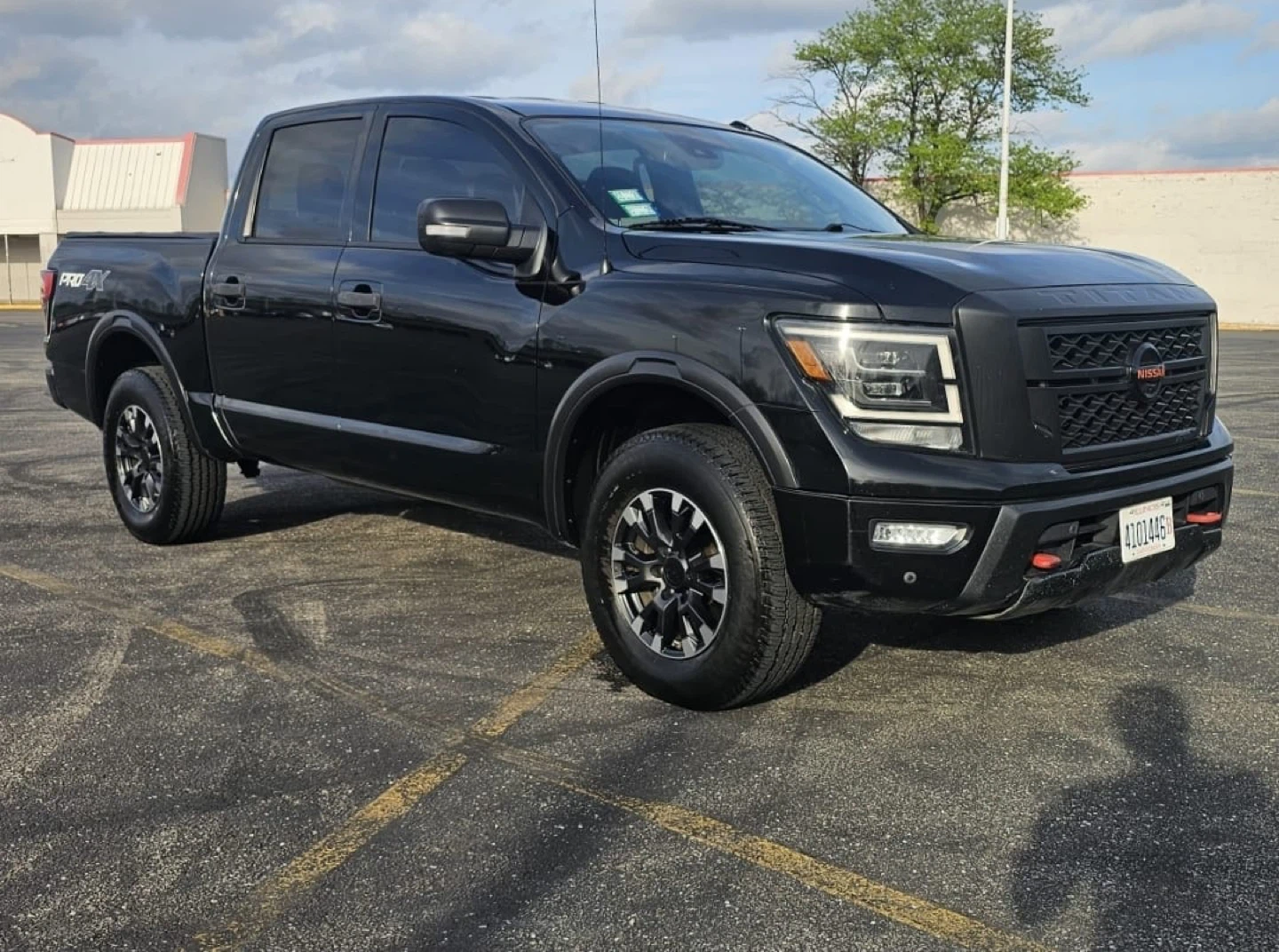 Black Nissan Titan PRO-4X Crew Cab Pickup Truck - photo 3