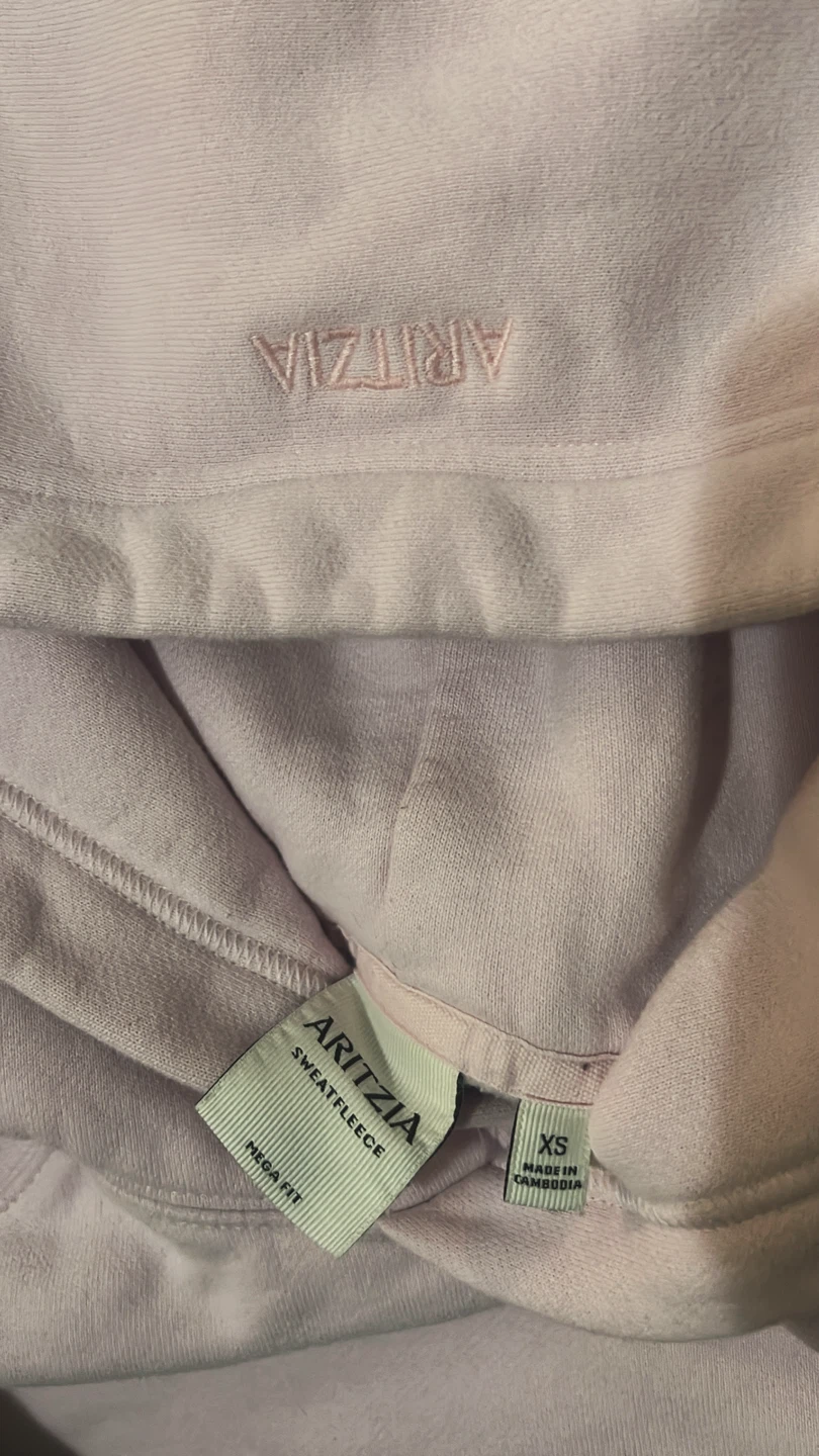 ARITZIA Sweatfleece Hoodie XS Lavender - photo 2